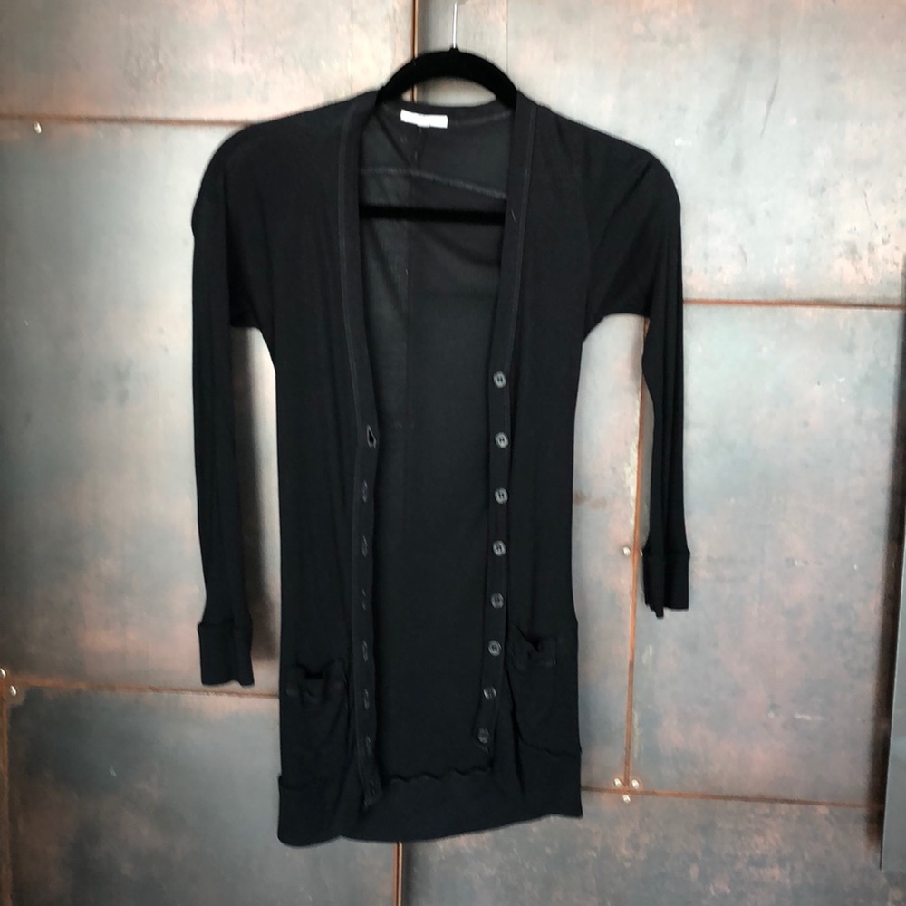 Clu Shear black Cardigan Size Small